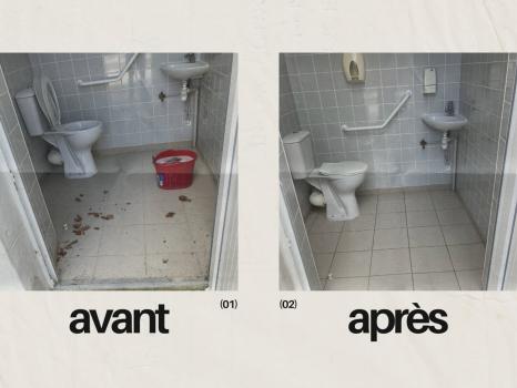 🌟 Avant/Après Nettoyage de Toilettes Publiques 🌟